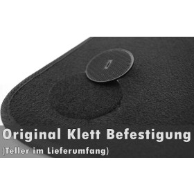 Fußmatten Mini Clubman Cooper One R55 R56 Premium Velours Schwarz 4-teilig Automatten in Original Qualität