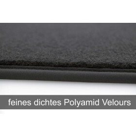 Fußmatten für Seat Leon II (1P) Velours Automatten in Original Qualität, 4-teilig, Schwarz