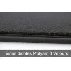 Fußmatten für Seat Leon II (1P) Velours Automatten in Original Qualität, 4-teilig, Schwarz