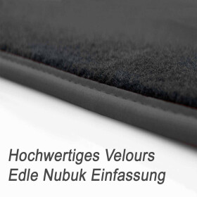 Fußmatte Opel Insignia (Fahrermatte) Velours Matte in Original Qualität Fahrerseite vorn schwarz