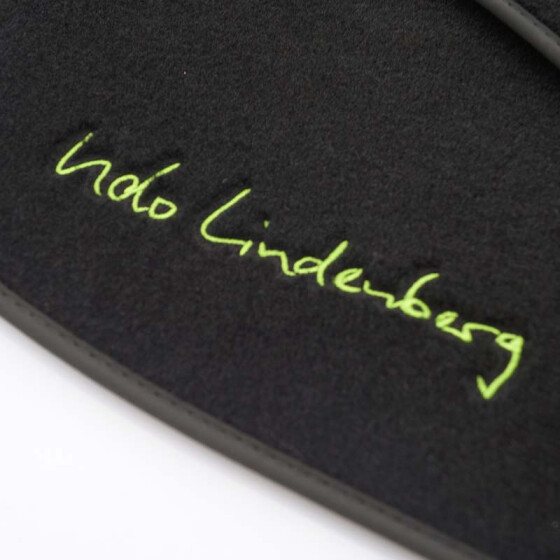 Fußmatten Udo Lindenberg Individuelle Bestickung Velours Automatten Set  mit Schriftzug, Passgenau, 4-teilig
