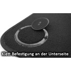 Fußmatten für BMW iX3 G08 Elektro Premium Velours Matten in Original Qualität Autoteppich Set, 4-teilig, Schwarz