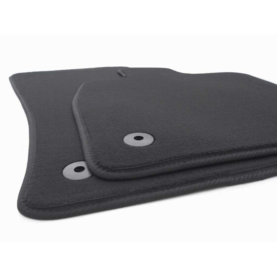 Fußmatten für Seat Tarraco ab 2019> Velours Automatten Matten Set in Original Qualität 2-teilig Schwarz