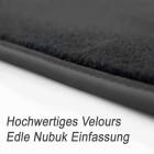 Fahrermatte passend für VW Arteon (auch Shooting Brake) Fahrermatte Velours Autoteppich Fahrerseite Matte Schwarz + Original Klick Befestigungssystem