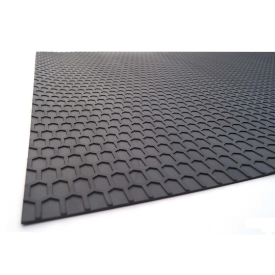 Gummimatte Universal Rechteckig 160 x 110cm Zuschneidbar Gummi Kofferraummatte Vorleger Matte Kofferraumwanne Schutzmatte