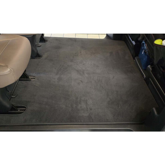 Fußmatte für Mercedes Vito W447 V-Klasse Innenraum 130x130cm Matte Velours Autoteppich - Schienen komplett abgedeckt