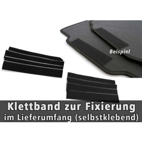 Fußmatte für Mercedes Vito W447 V-Klasse Innenraum 130x130cm Matte Velours Autoteppich - Schienen komplett abgedeckt