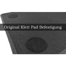 Flauschpad für Klett Befestigung für BMW Porsche Tesla Mini Fahrzeuge 80mm 4-teilig Selbstklebend Universal - Ideal auch zum Nachrüsten