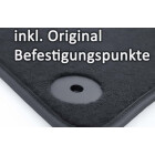 Fußmatten passgenau für VW Caddy V ab 2021 Velours Automatten Matten 2er Set Vorne Original Klick Befestigung Schwarz